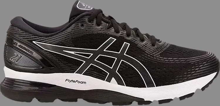 

Кроссовки gel nimbus 21 2e wide 'black' Asics, черный