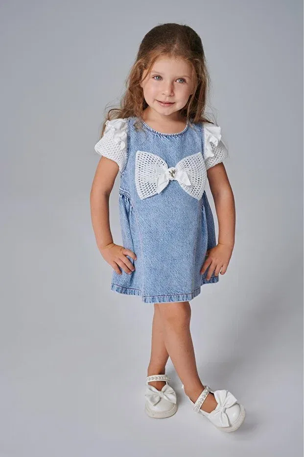 Детское платье для девочек джинсовое Lia Lea, Navy Blue