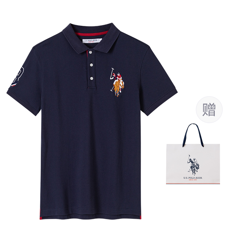 Футболка поло мужская U.S. POLO ASSN., светло-серая — фото 2