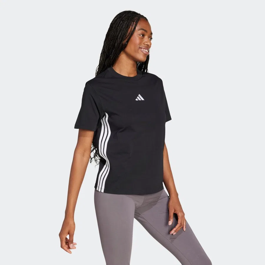 Женская футболка с коротким рукавом W 3s Sj T adidas, Черный — фото 2