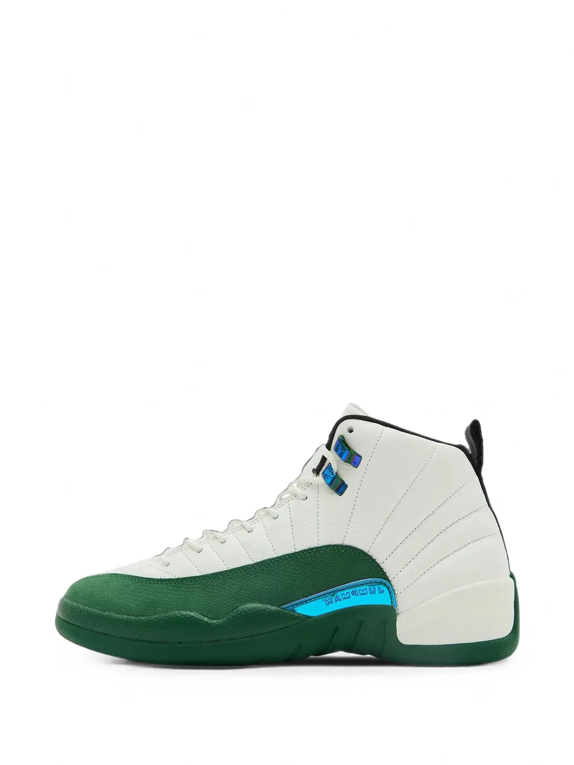 Кроссовки 12 Retro белые кожаные Jordan, белый