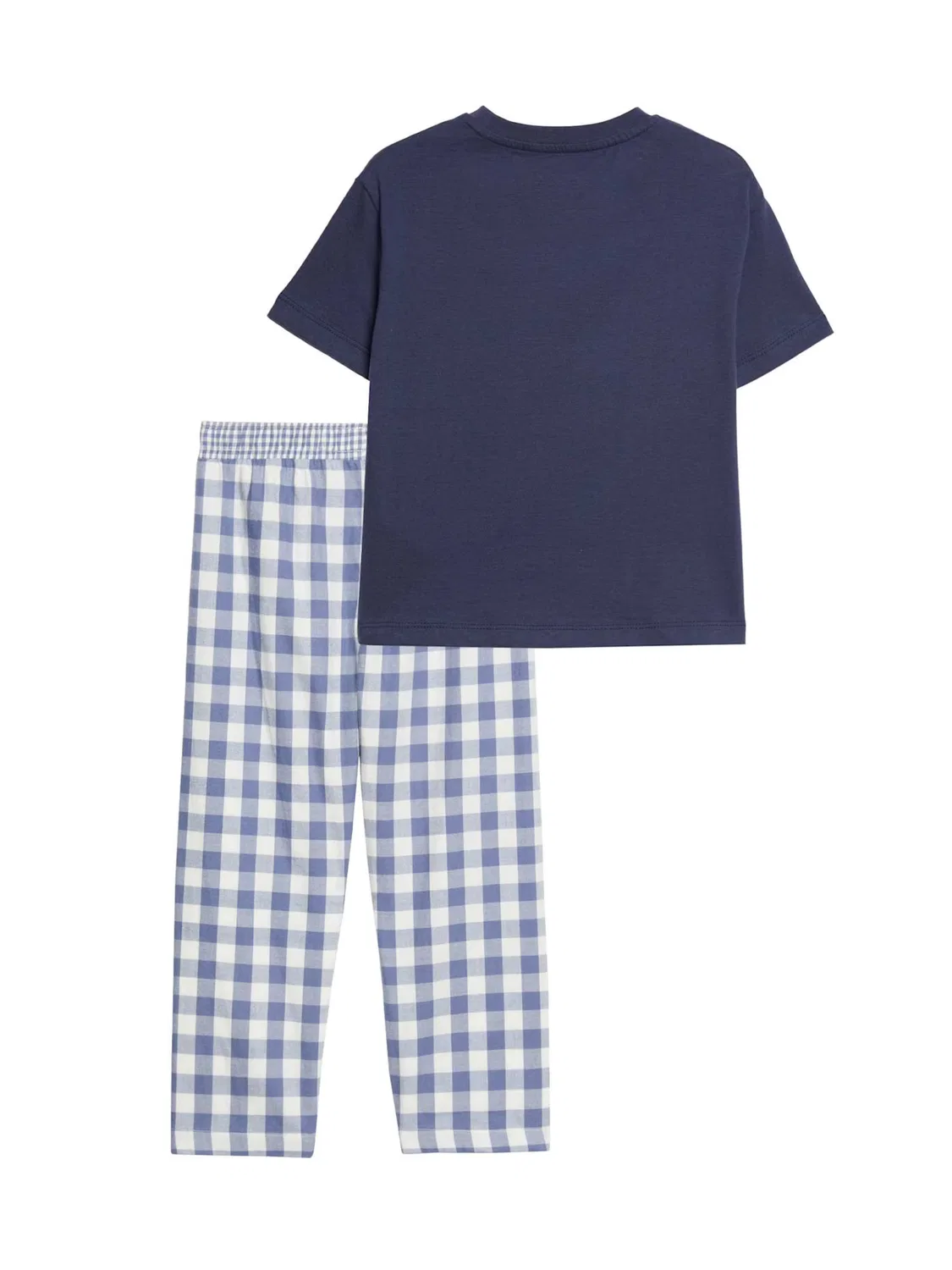 Пижама Marks & Spencer I'm Not Tired Club в опаловом и темно-синем цвете — фото 2