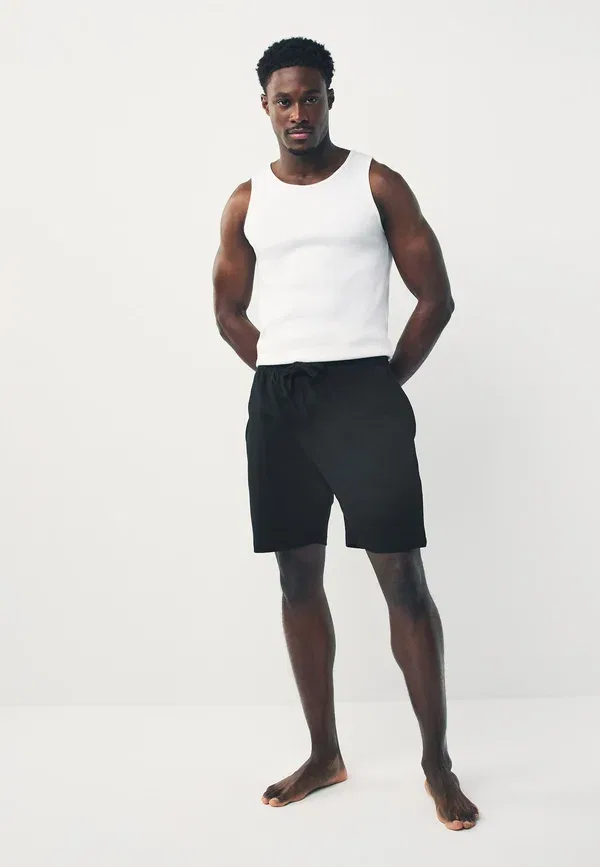 Пижамные брюки хлопковые Regular fit 3 pack Next, черный — фото 2
