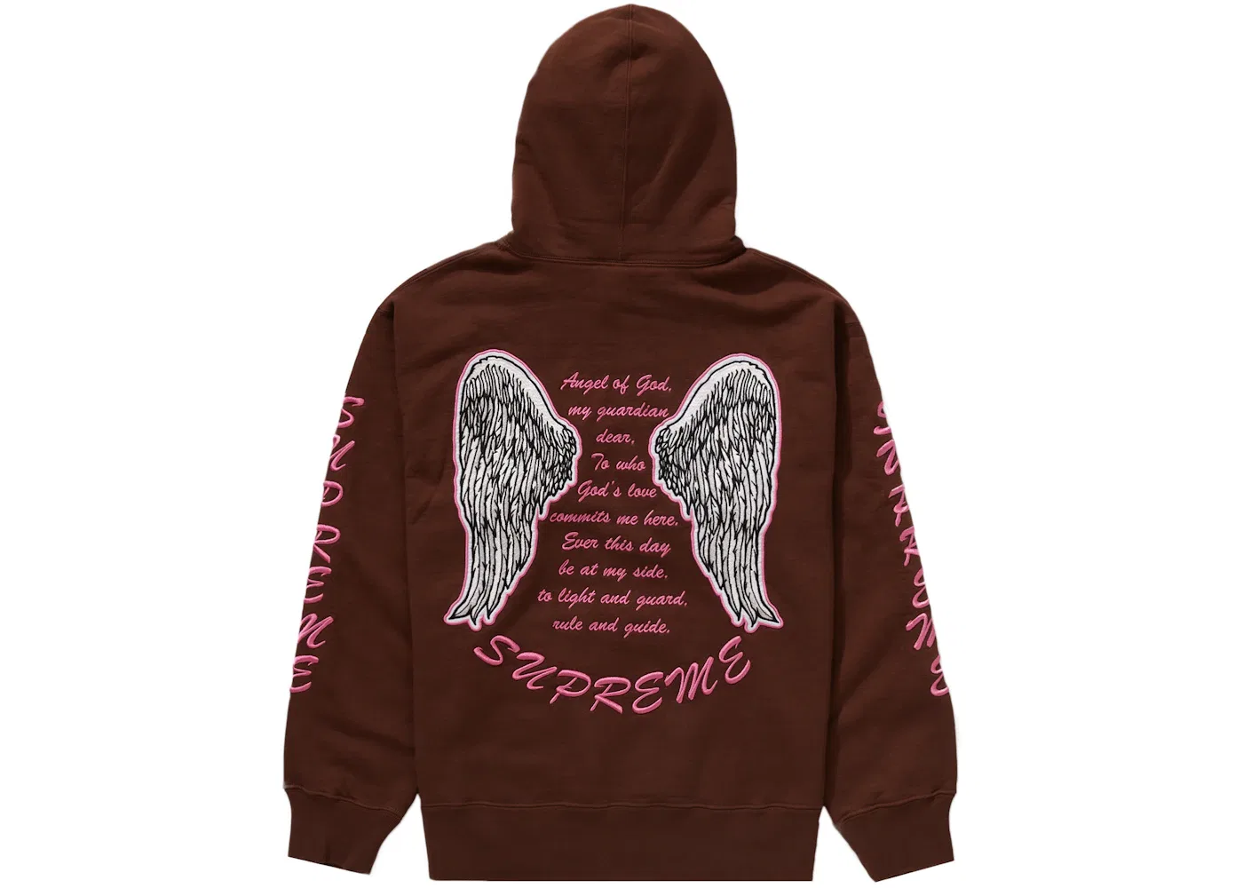 Мужской свитшот с капюшоном Supreme Guardian Hooded Sweatshirt Supreme, Dark Brown