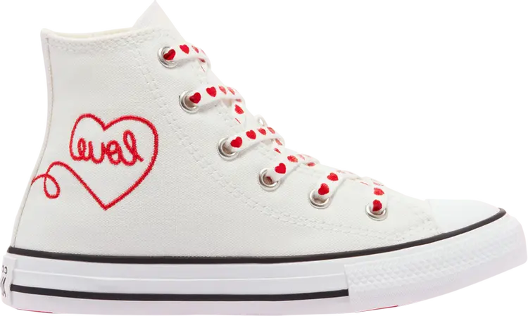 

Кроссовки Converse Chuck Taylor All Star High GS Valentines Day - White, белый, Белый;серый, Кроссовки Converse Chuck Taylor All Star High GS Valentines Day - White, белый