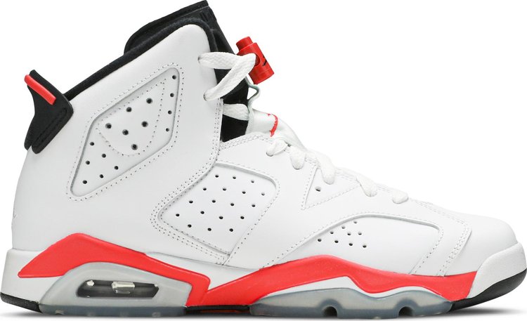 

Кроссовки Air Jordan 6 Retro BG White Infrared 2014, белый