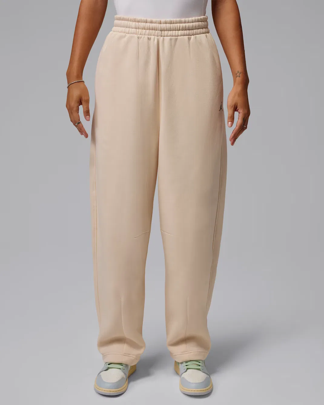Женские брюки с широкими штанинами Jordan Brooklyn, Pearl White