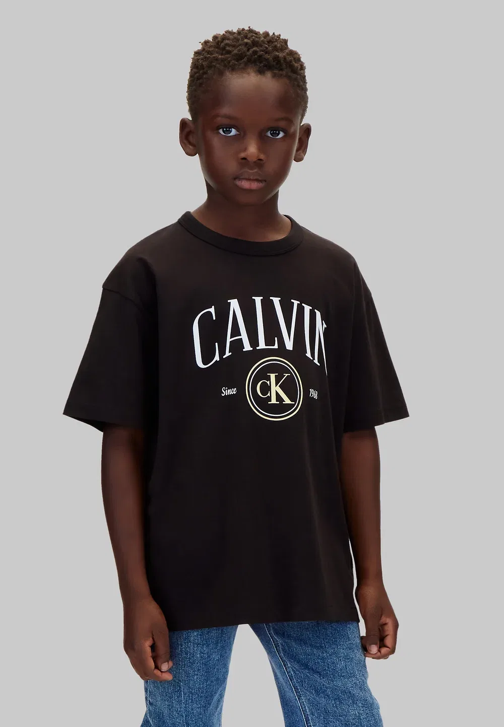 Детская футболка с графическим логотипом - футболка с принтом Calvin Klein Jeans, Pvh Black — фото 2
