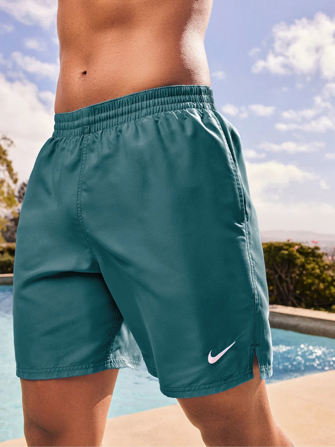 Плавки, 5 дюймов, Essential Volley Nike, бирюзово-зеленый — фото 2
