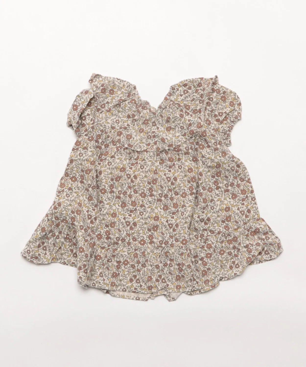 Детское платье для девочек с воланами и принтом Willow Dress Rylee + Cru, Autumn Floral — фото 2