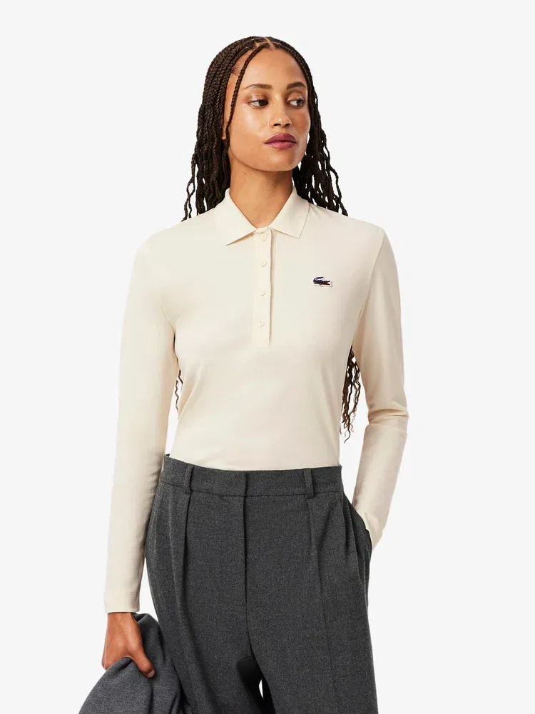 Футболка поло LACOSTE Landskape, айвори