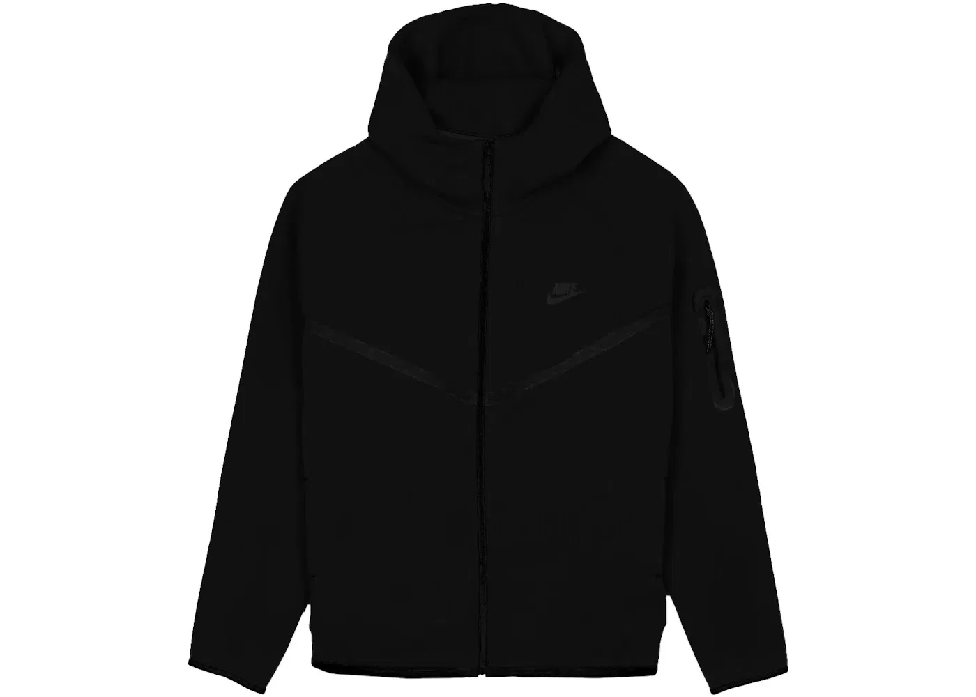 Мужская худи с капюшоном Nike Sportswear Tech Fleece Windrunner Full Zip Nike, Black