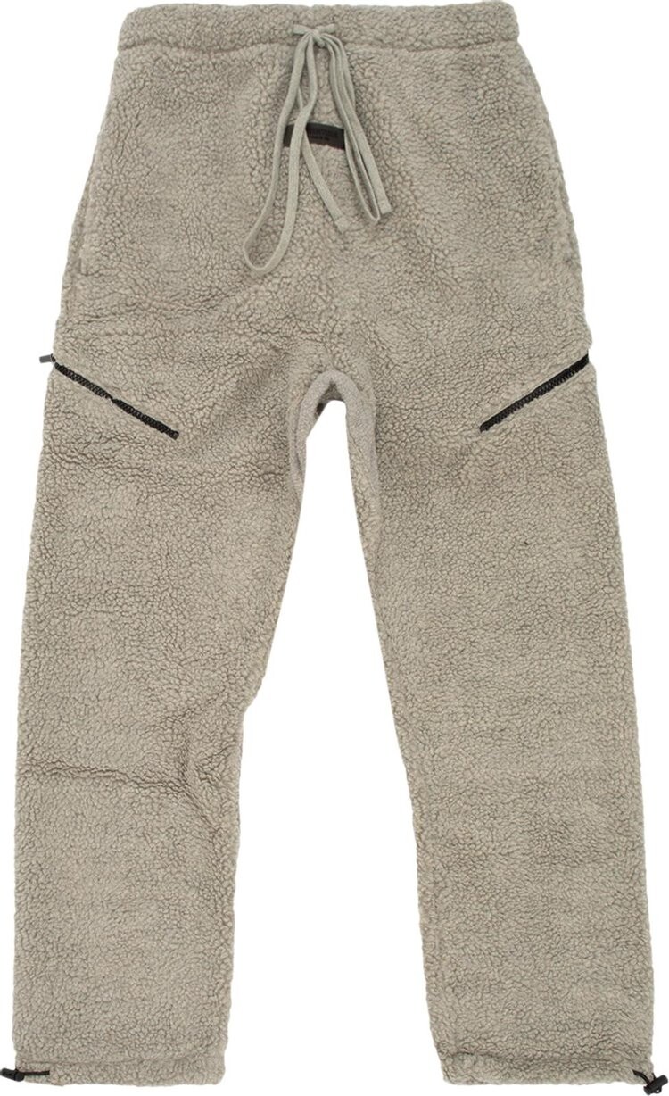 

Брюки Fear of God Essentials Polar Fleece Pant 'Dark Oatmeal', серый