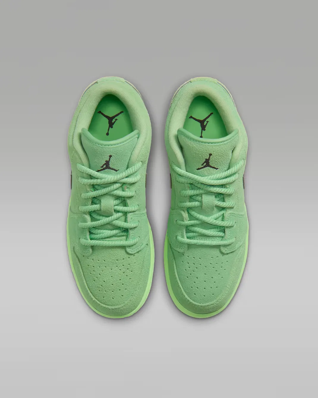 Кроссовки для детей постарше Air Jordan 1 Low SE, Lime Blast/Lime Blast/Anthracite — фото 4