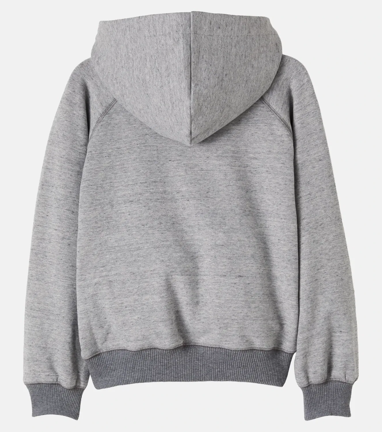 Худи из хлопкового джерси с логотипом Chloé Kids, серый — фото 3