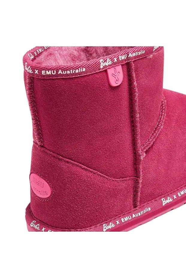 Детские ботинки для девочек без шнуровки Emu Australia, Pink — фото 3