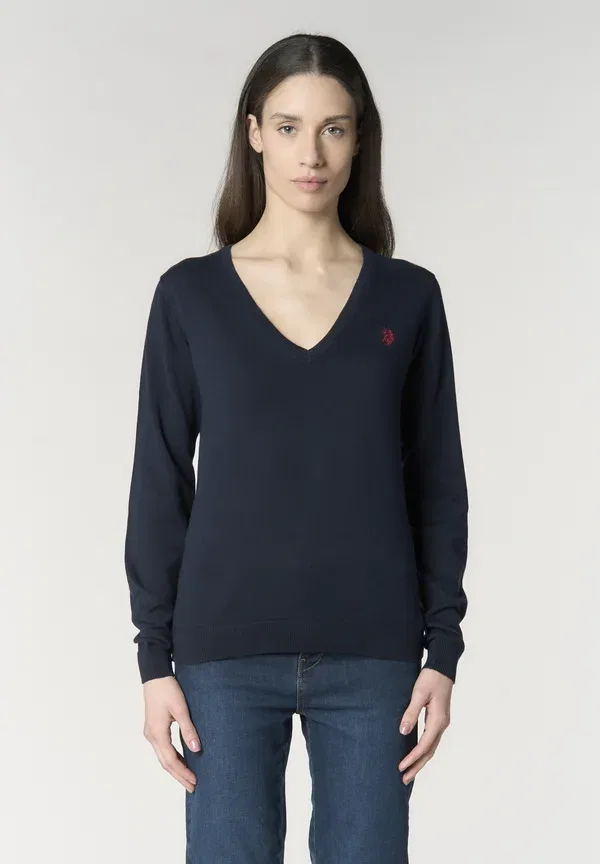 Джемпер хлопковый Jumper U.S. Polo Assn., Blu, синий