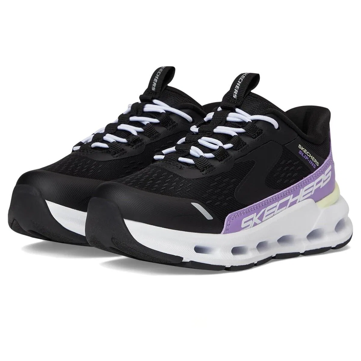 Детские кроссовки Skechers Glide step, Schwarz — фото 2
