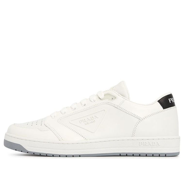 Кроссовки district leather sneakers 'white' Prada, белый