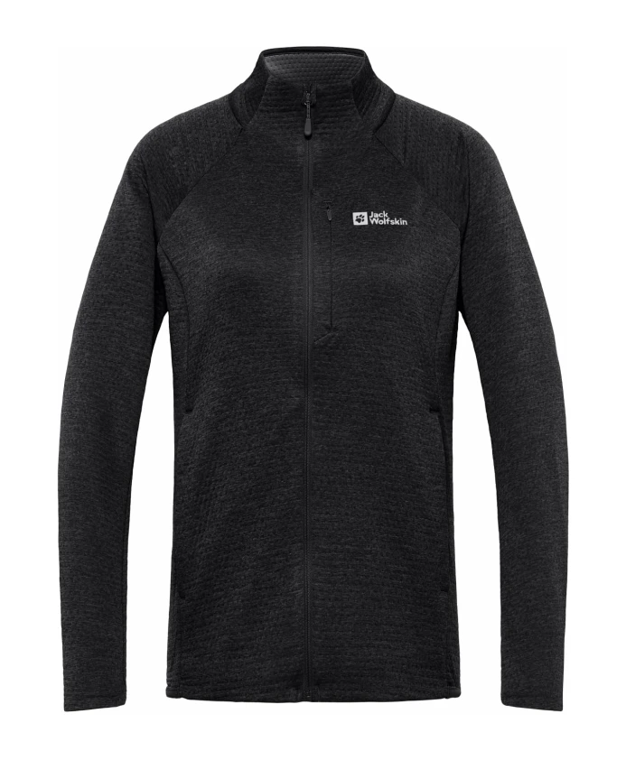 

Классическая женская куртка для повседневного стиля. Jack Wolfskin, черный