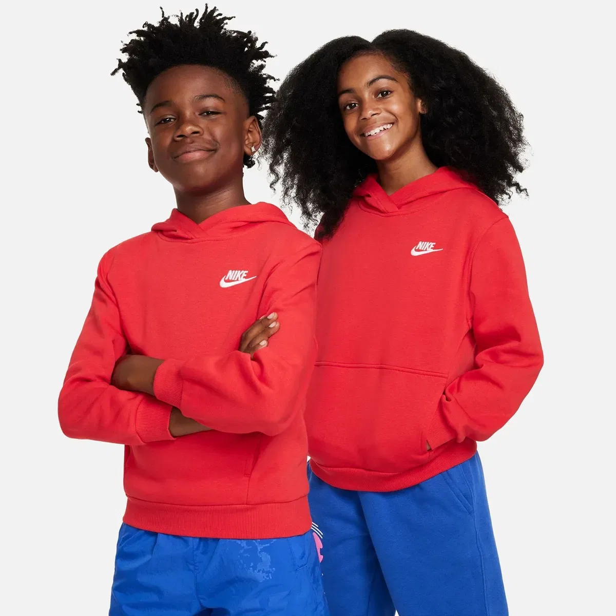 Детская худи из флиса Nike Club Fleece, Красный