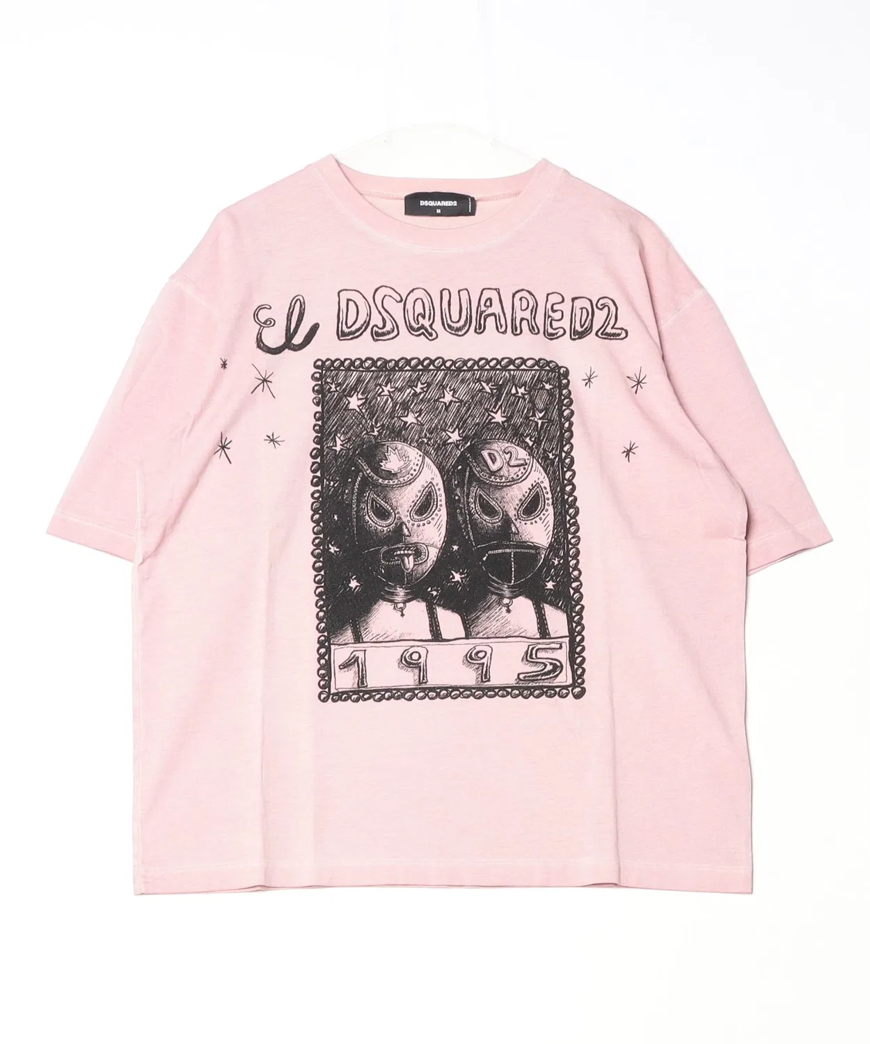 Мужское футболка с принтом Best Fade Dyed DSQUARED2, Pink
