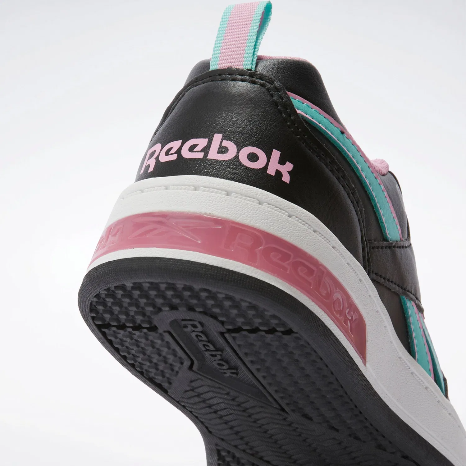 Детские кроссовки на шнуровке Reebok Royal Prime Step N' Flash, Black/Astrorose/Aiaqua — фото 2