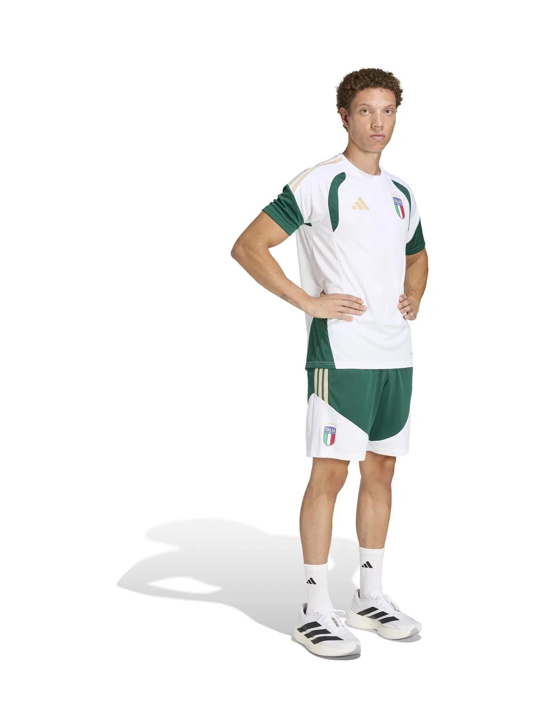 Шорты тренировочные Tiro 26 Italy adidas, зеленые — фото 3