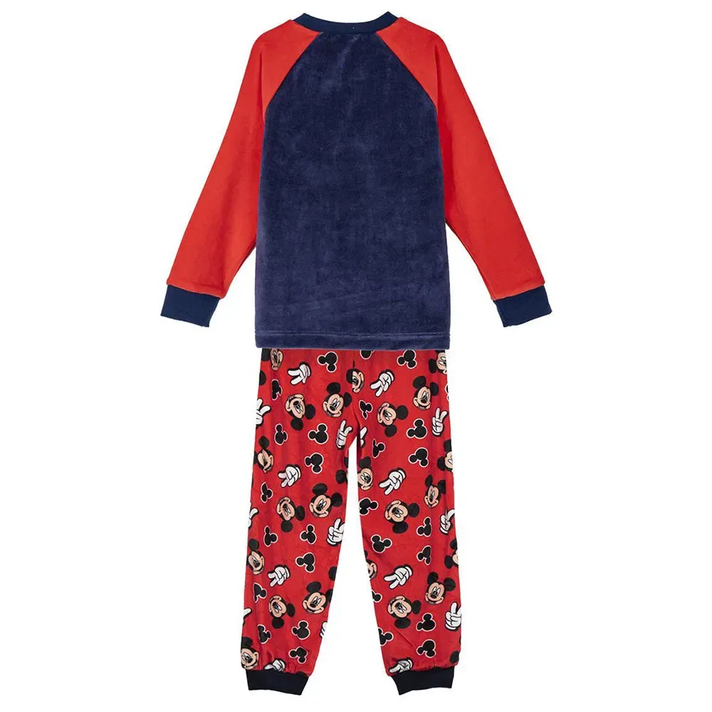 Детская пижама для девочек с принтом Disney Fleece applications mickey Disney, Red — фото 2