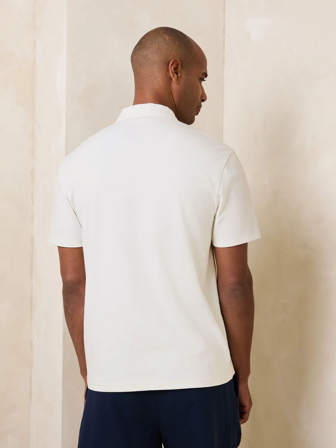 Поло с вышивкой цветка, White Short Sleeve Button Neck Pattern Next, белый — фото 4