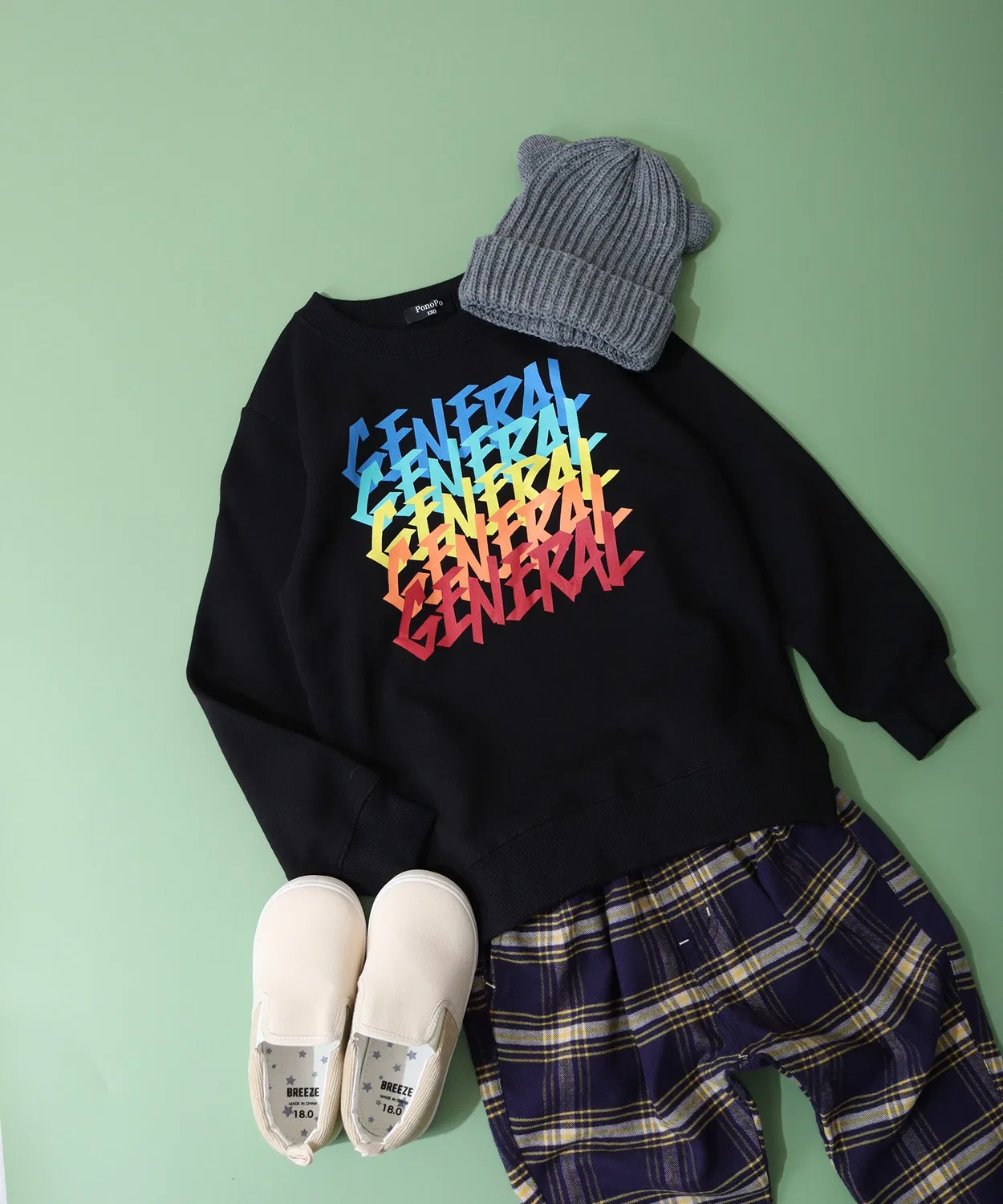 Детский свитшот с принтом, модель PRINT FUNALIVE, Black