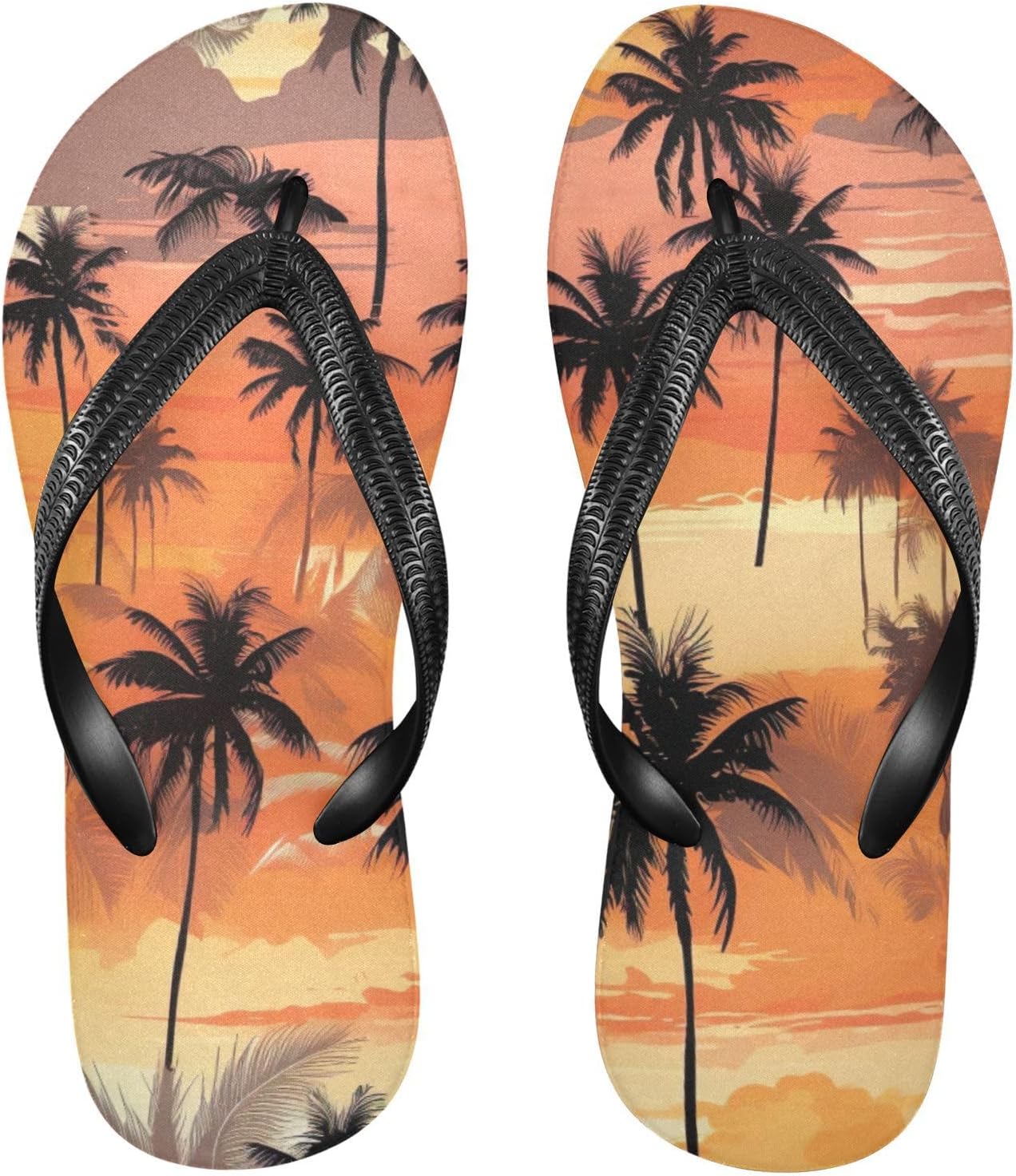 

Женские и мужские летние пляжные шлепанцы Palm Leaf с тропическим дизайном, для душа Kfbe