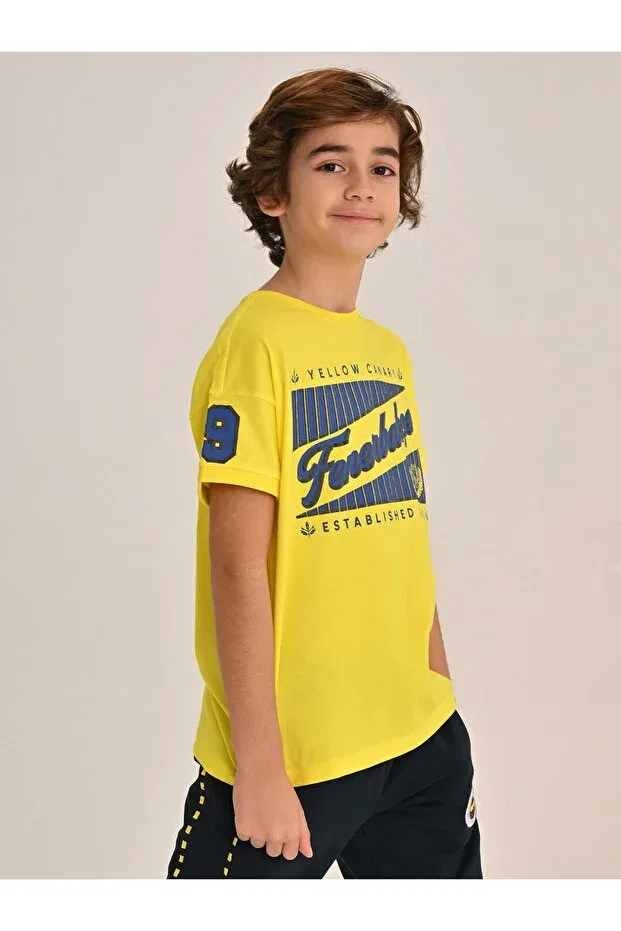Детская футболка для девочек с принтом Children'S College Fenerbahçe 1907 Tshirt Fenerium, Yellow — фото 3