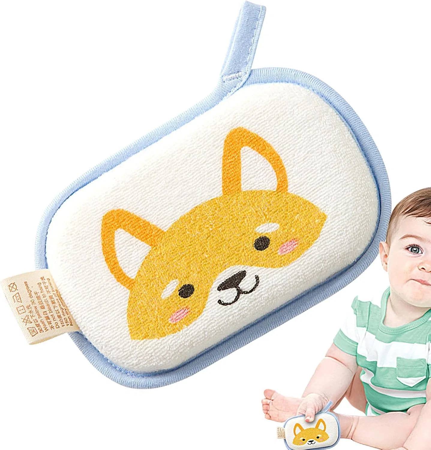 Детская банная губка DASHIELL, 1 шт, 13.5x8.5x2.5 см, Цвет A
