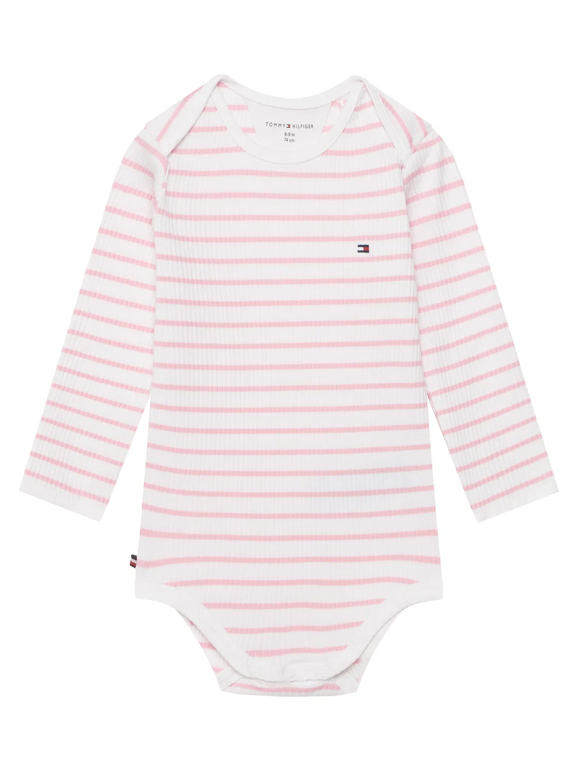 Комплект детского боди для девочки Pack Seasonal Body Ls Giftbox Tommy Hilfiger, светло-розовый — фото 4