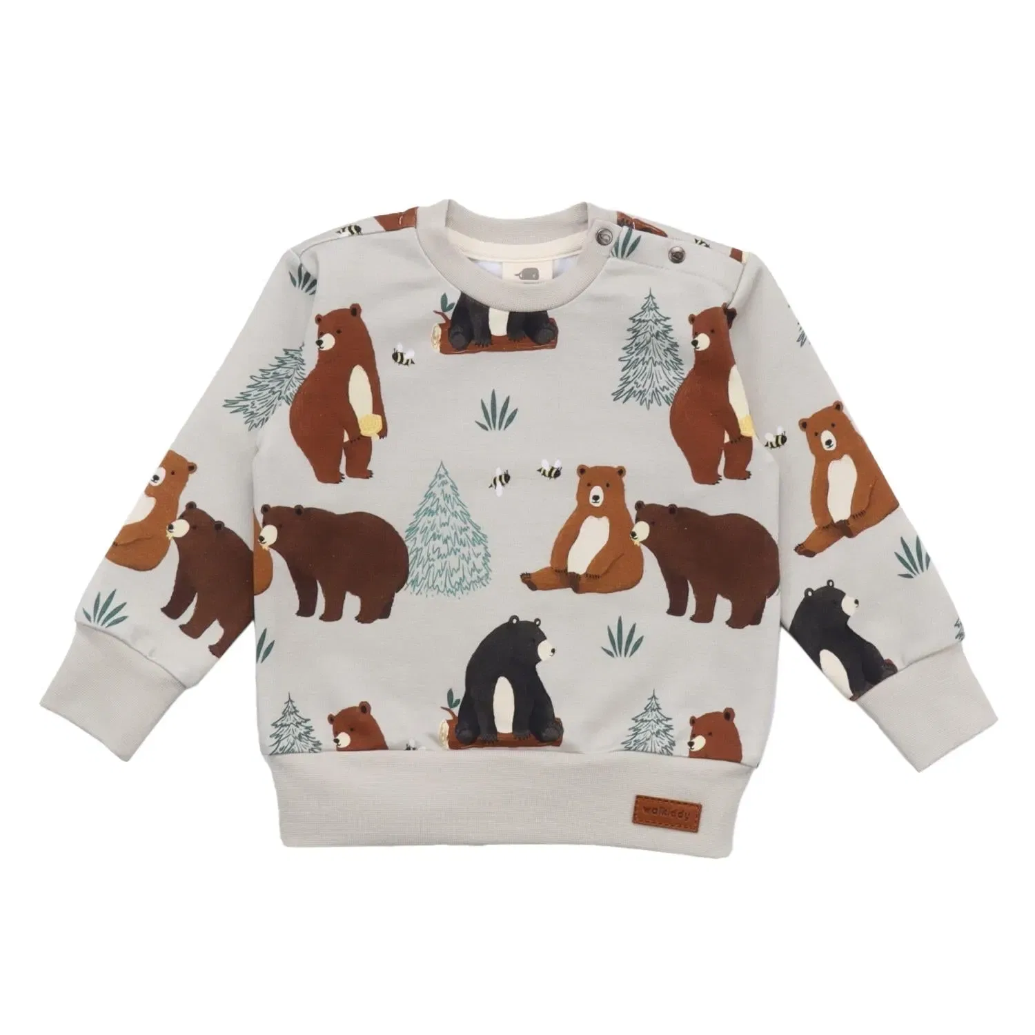 Свитшот хлопковый Baby Bears Walkiddy, белый