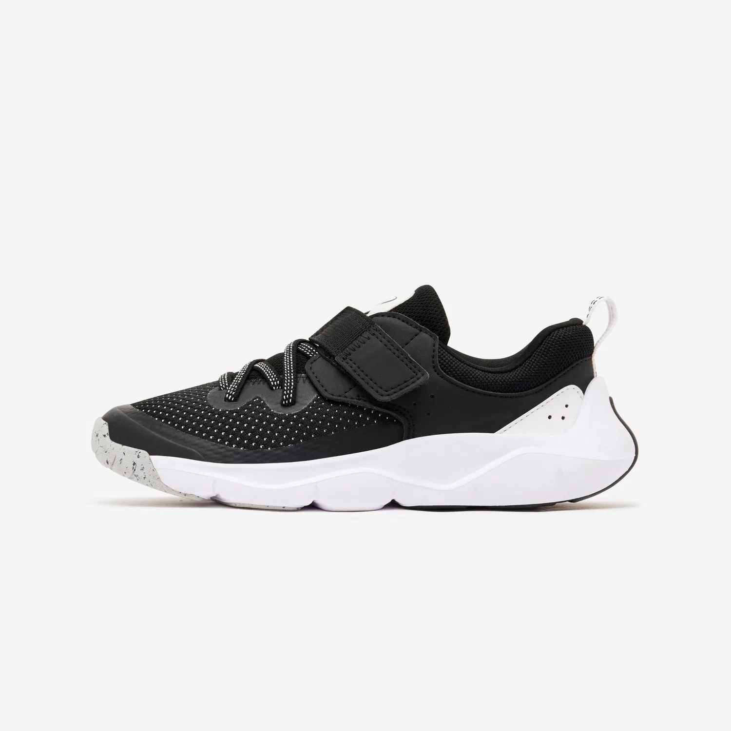 Детские кроссовки на шнуровке Playful Fast Decathlon, Rauchschwarz Ultraweiß