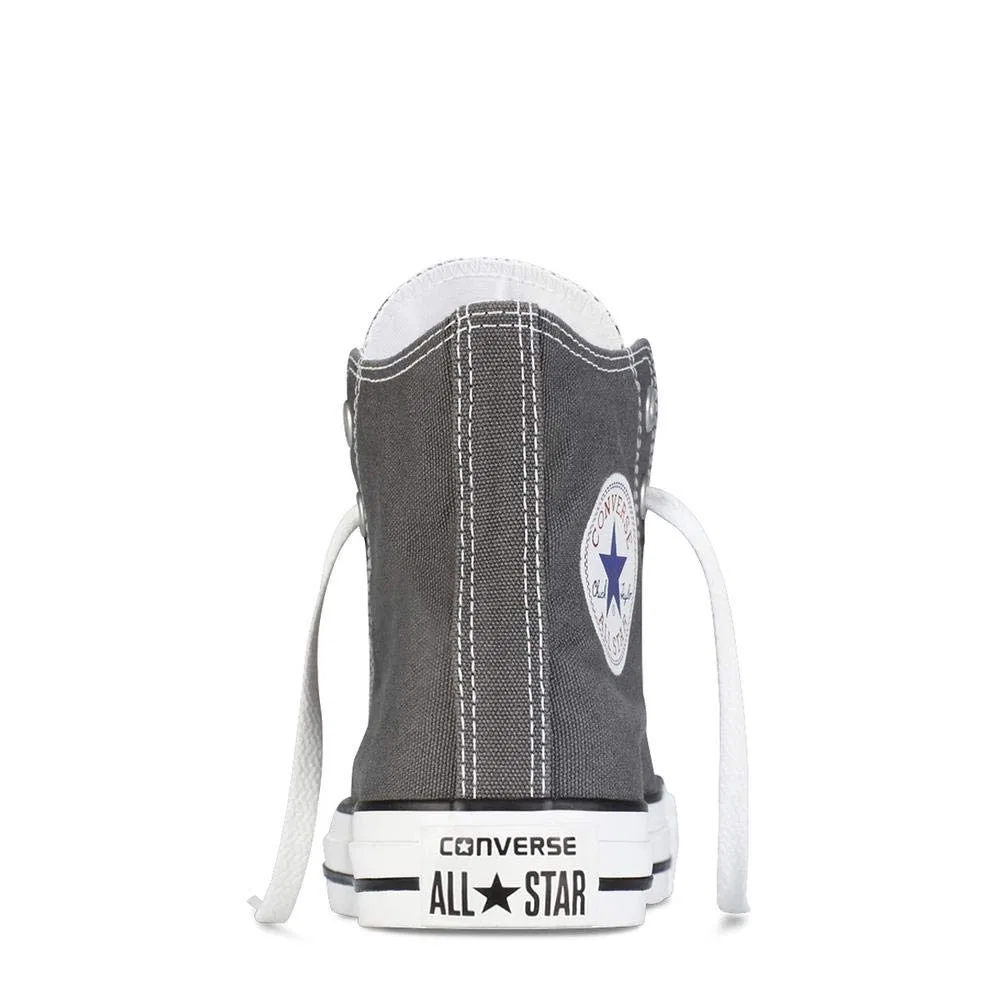 Детские кроссовки для девочек с высоким берцем Converse All Star Hi Canvas, Grey Anthracite — фото 4