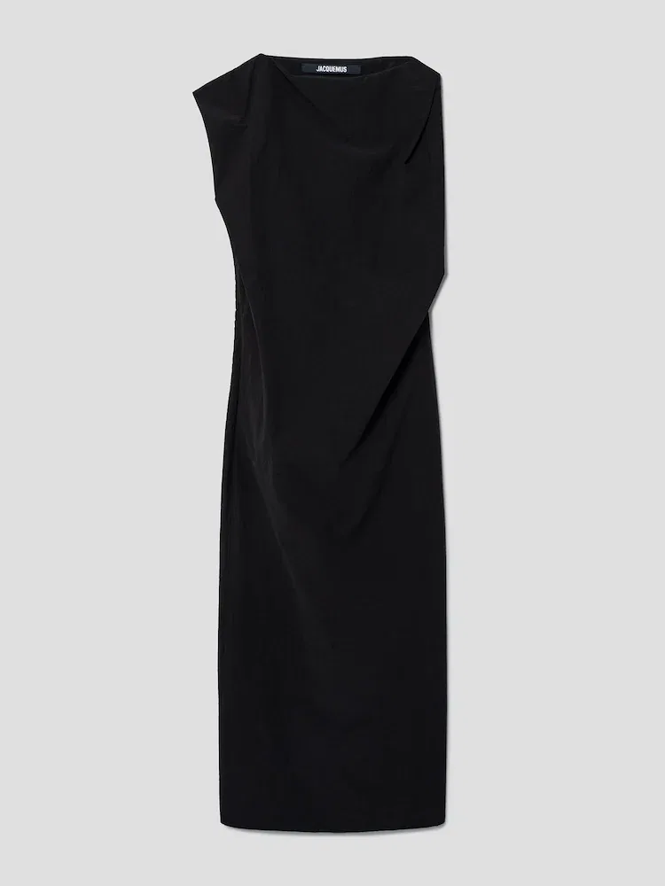 Платье асимметричное La Robe Drap JACQUEMUS, Black