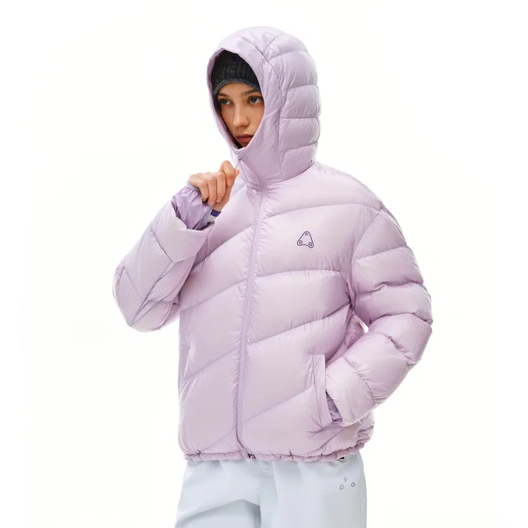 Детская пуховая куртка с капюшоном FPA, Pink Purple — фото 4