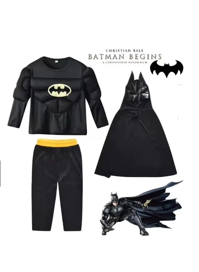 Костюм карнавальный детский с мышечным эффектом Batman General, черный