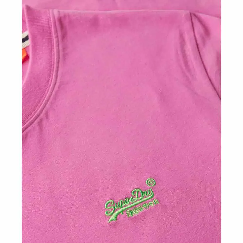 Футболка с коротким рукавом с вышивкой Vintage Logo Superdry, розовый — фото 2
