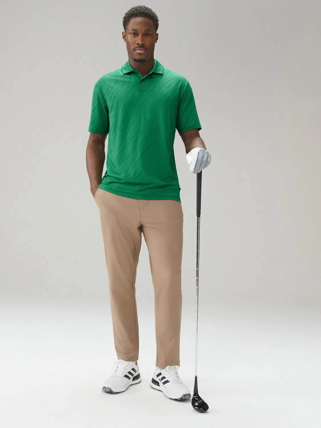 Поло Active Jacquard Golf Next, зеленый — фото 2