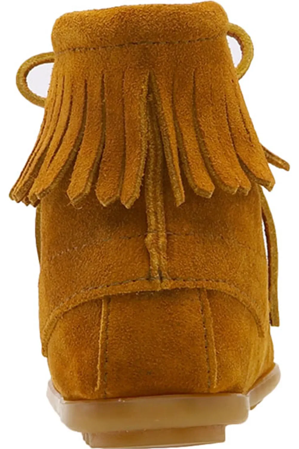 Детские ботинки с бахромой Fringe Boot Minnetonka, коричневый — фото 2