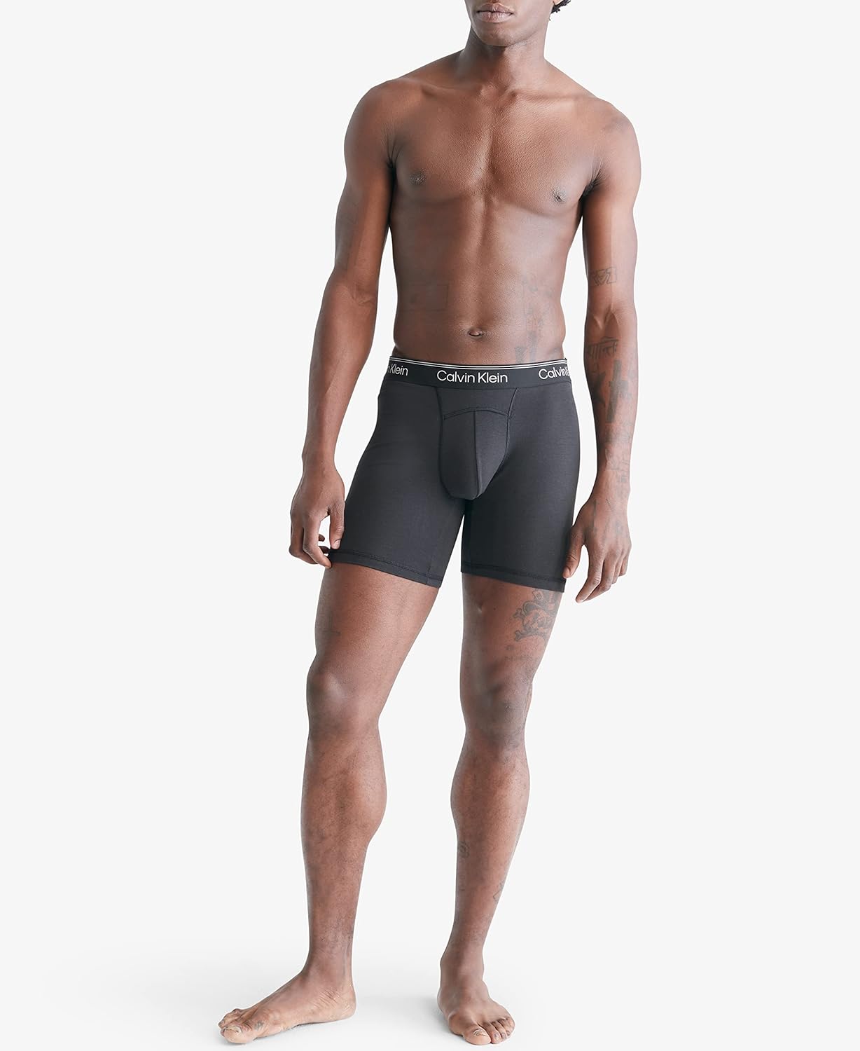 Комплект из двух трусов-боксеров Calvin Klein Men Athletic Active - эксклюзивно на Amazon, Black, Grey Heather — фото 4