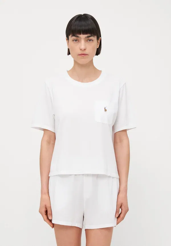 Пижамный комплект, хлопок, Pyjama set, Polo Ralph Lauren, White Cloud, белый