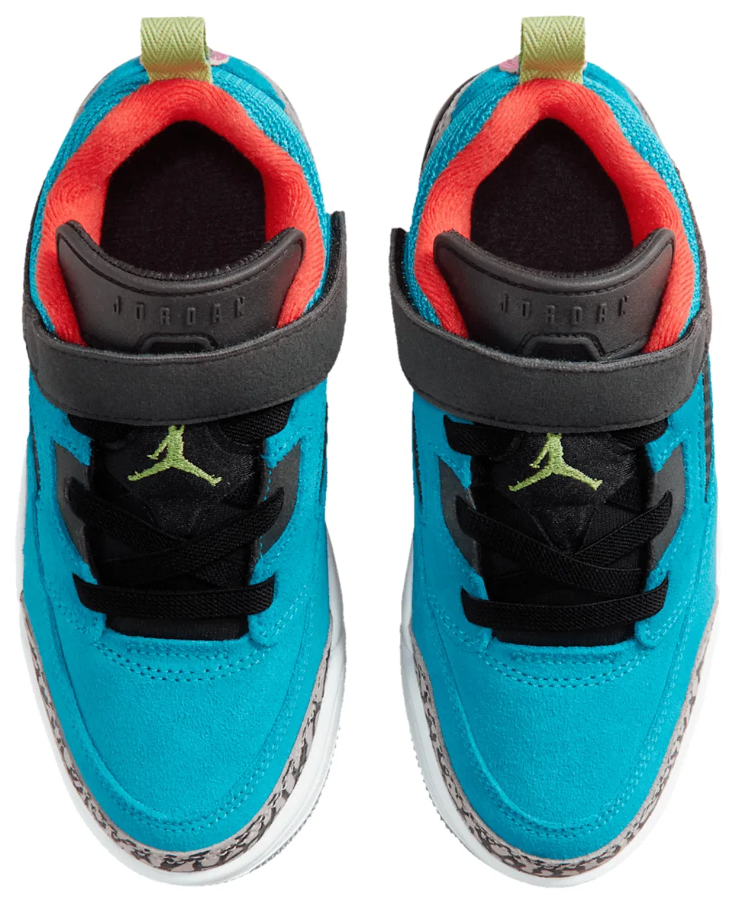 Кроссовки для мальчиков Spizike Low Jordan, цвет Vivid Green/Neo Turquoise/Light Crimson — фото 4