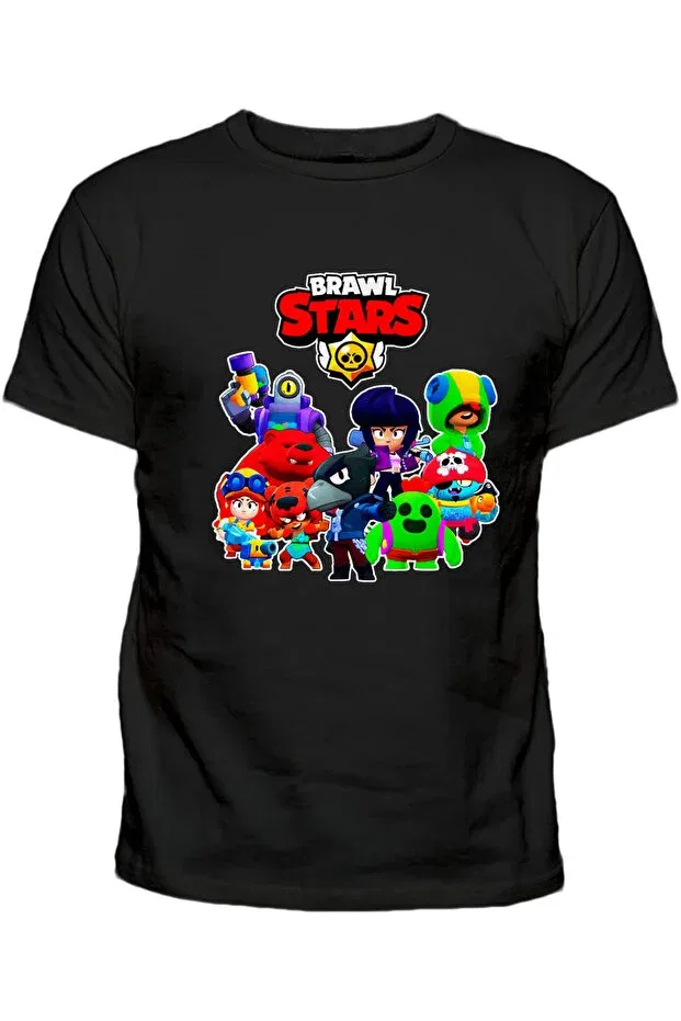 Детская футболка для девочек с принтом Brawl Stars Efendioğlu Design, Black