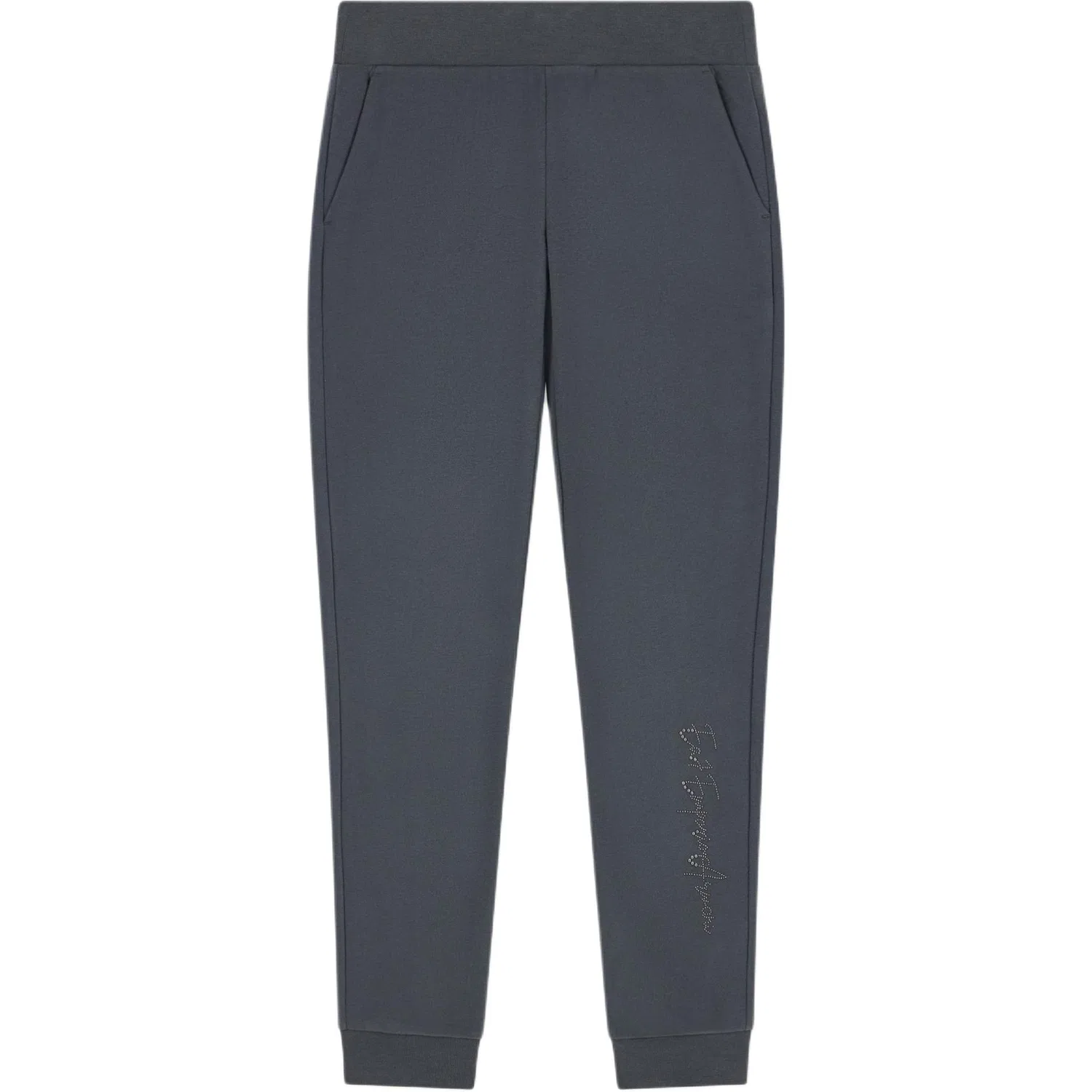 Женские спортивные штаны из трикотажа EMPORIO ARMANI, Dark Gray