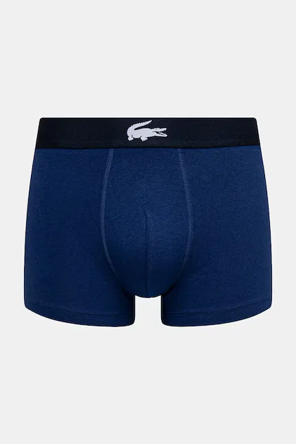 Боксеры хлопковые с эластаном 3 шт Lacoste, синий — фото 4